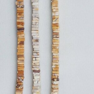 2 Strands Of Breccieated Mookaite Square Beads 4-6mm 8"