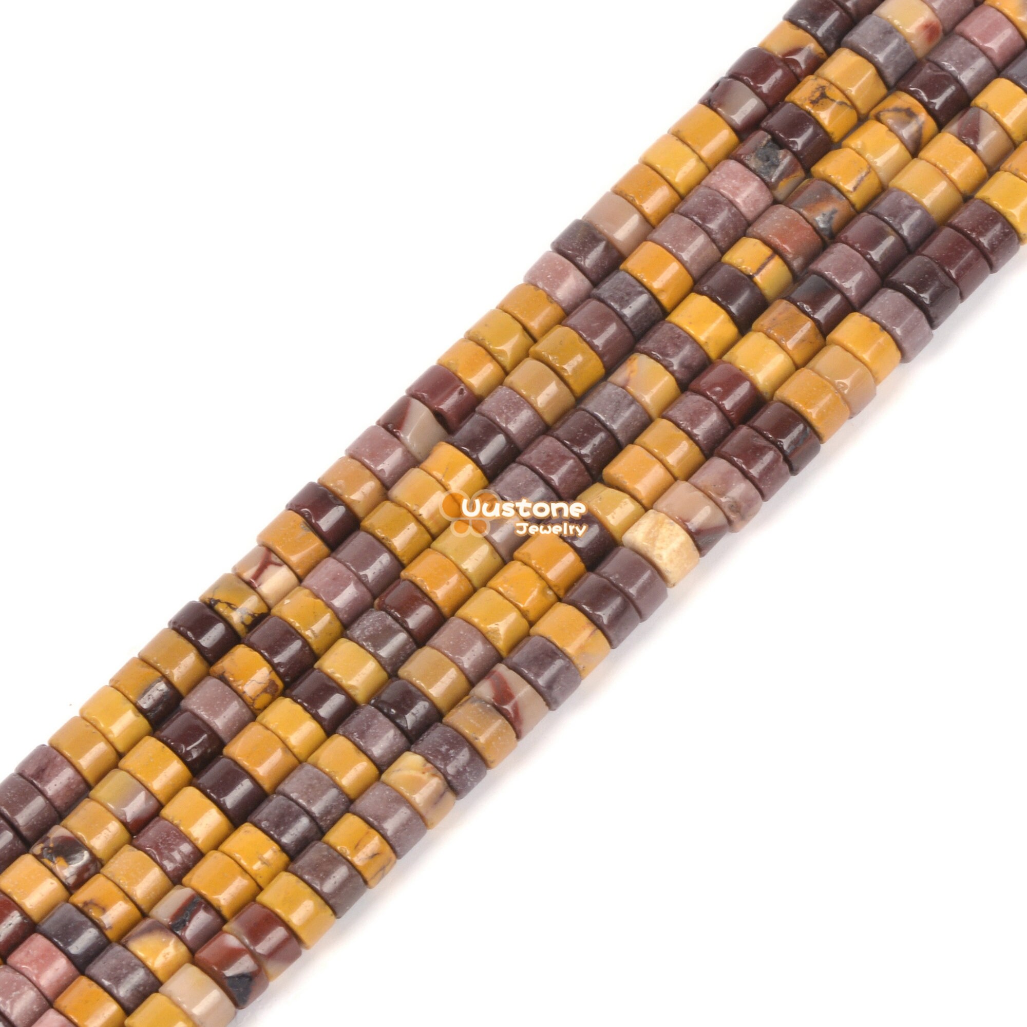 4mm Natural Mookaite Jasper Heishi Loose Gemstone Jewelry Making Diy Beads 15"