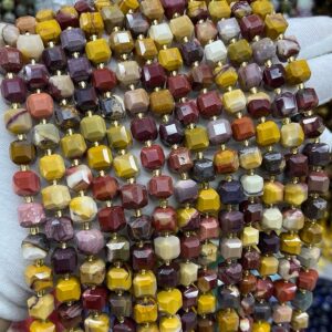 6mm 8mm Natural Mookaite Square Loose Beads,square Mookaite Diy Handmade Jewelry Making Beaded Accessories,15 Inches One Strand