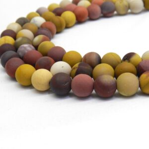 Mookaite Beads, 8mm Beads, Matte Beads, Frosted Beads, Mookite, Earthy Beads, Earth Tones, Gemstone Beads Beads For Jewelry Making, Healing