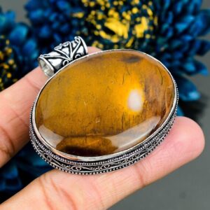 Vintage Mookaite Pendant: 925 Sterling Silver Gemstone Jewelry