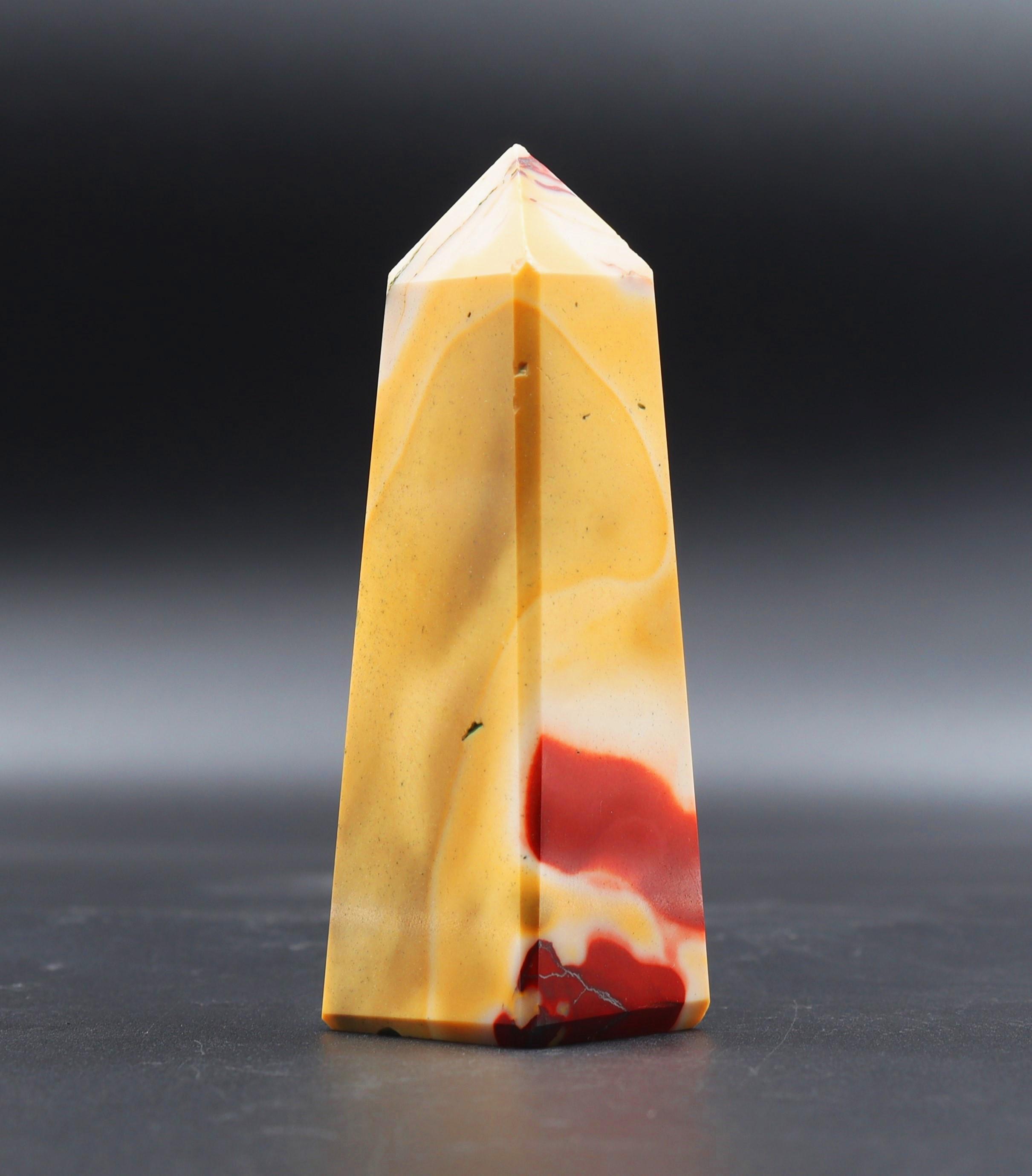 100mm Mookaite Jasper Obelisk: Chakra Balancing Crystal Decor 100mm Mookaite Jasper Obelisk: Chakra Balancing Crystal Decor