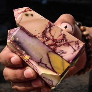 Mookaite Jasper Tower Pair: Energy Boosting Gemstone Obelisks Mookaite Jasper Tower Pair: Energy Boosting Gemstone Obelisks