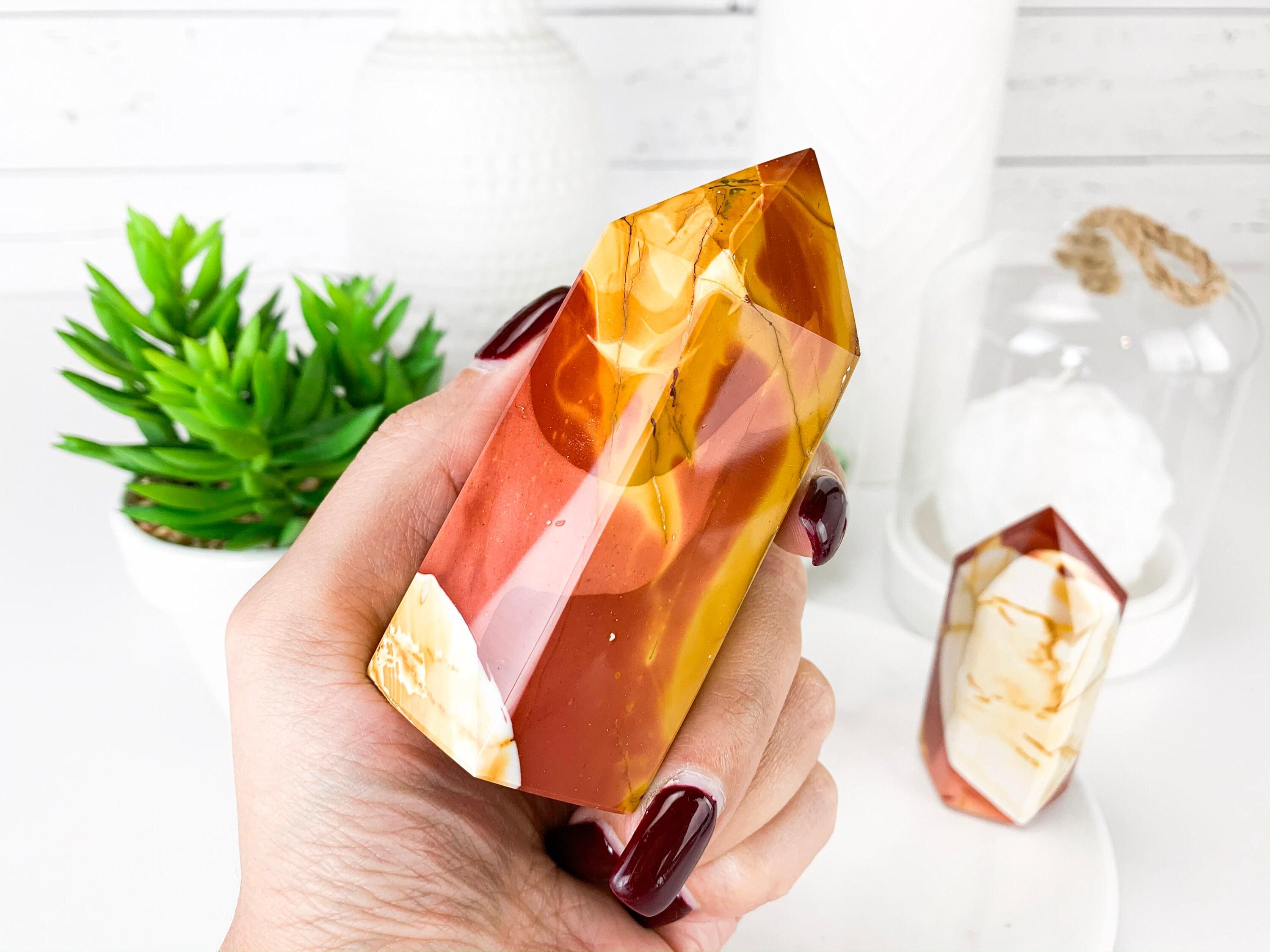 Mookaite Jasper Tower - Natural Polished Point Crystal For Energy Healing & Home Decor Mookaite Jasper Tower - Natural Polished Point Crystal For Energy Healing & Home Decor