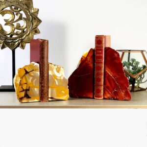 Mookaite Crystal Bookends Rough Gemstone Bookends