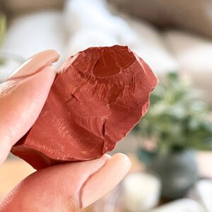 Raw Mookaite Jasper Crystal: Red, Yellow, Brown Stone