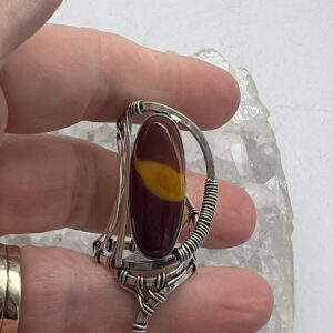 Abstract Mookaite Ring, Size 7 1/2 Abstract Mookaite Ring, Size 7 1/2