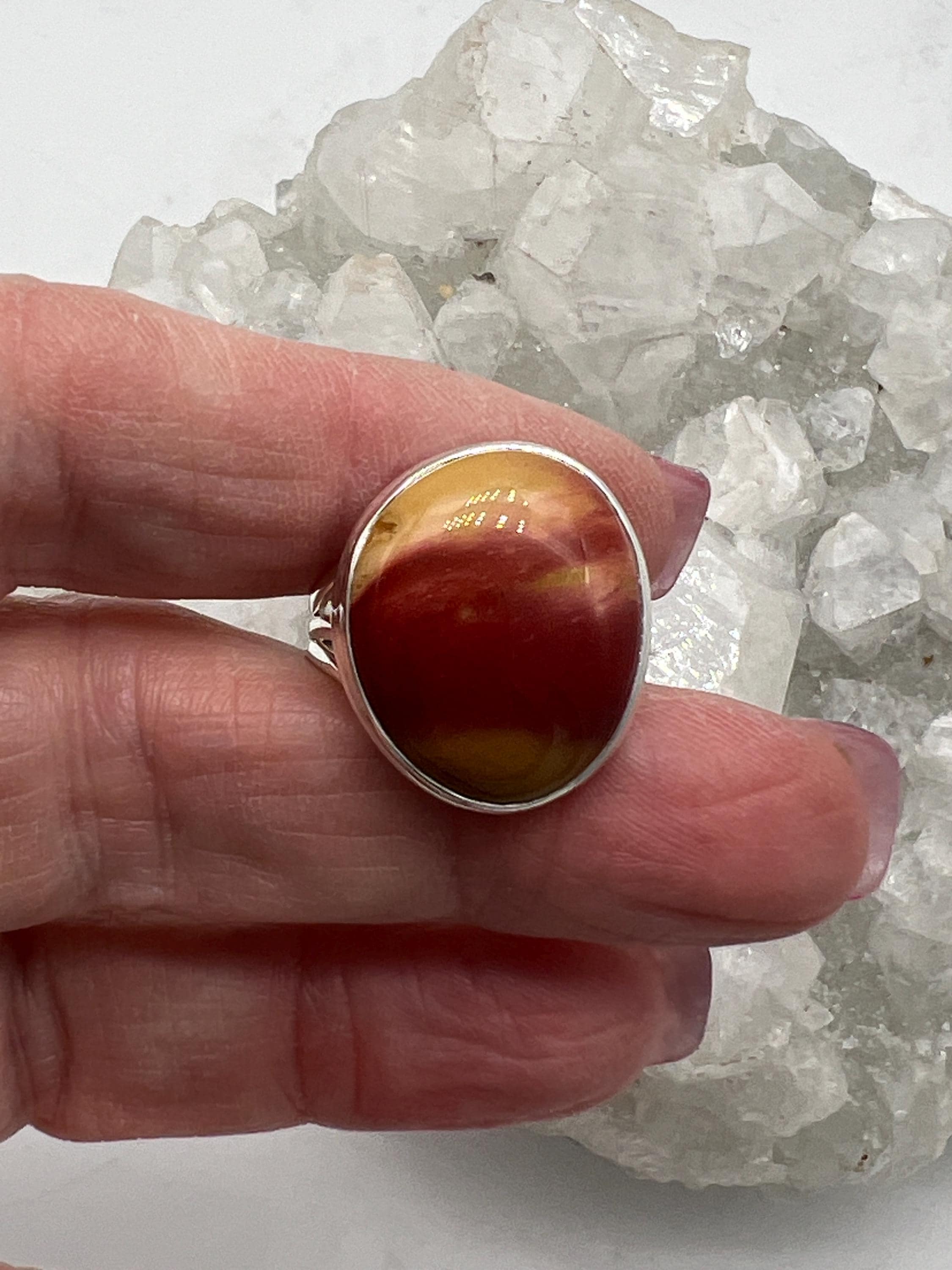 Mookaite Jasper Ring, Size 10