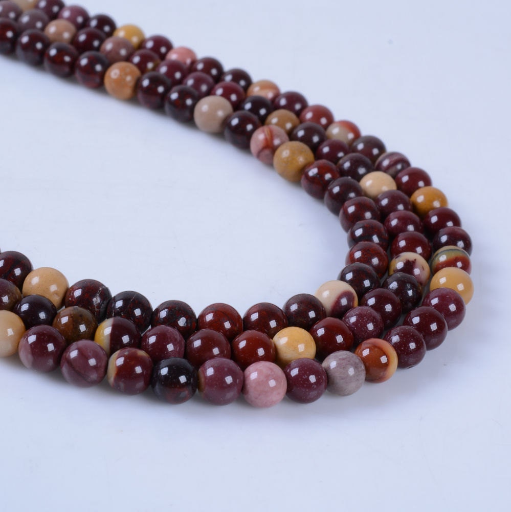 4mm317 4mm Mookaite Jasper Round Ball Loose Gemstone Beads 16"