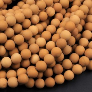 Aaa Natural Australian Yellow Mookaite Matte 4mm 6mm 8mm 10mm Round Beads 15.5" Strand