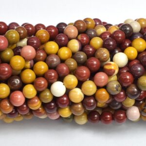 Mookaite Beads, 4mm (4.6mm) Round Beads, 15 Inch, Full strand, Approx. 85 beads, Hole 0.8mm (320054009)