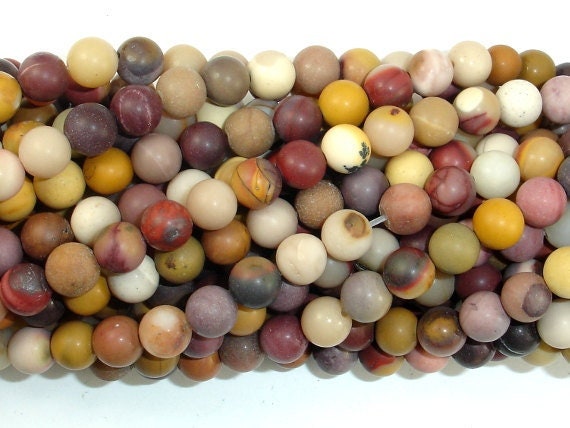 Matte Mookaite 6mm (6.8mm), Round Beads, 15 Inch, Approx. 58 Beads, Hole 1mm (320054010)