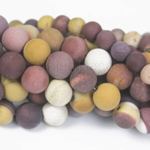 Matte Round Mookaite Jasper Beads - Red Mookaite Japser - Yellow Mookaite Beads - White Mookaite Ball Beads - Colorful Jasper Beads -15 Inch Matte Round Mookaite Jasper Beads - Red Mookaite Japser - Yellow Mookaite Beads - White Mookaite Ball Beads - Colorful Jasper Beads -15 Inch