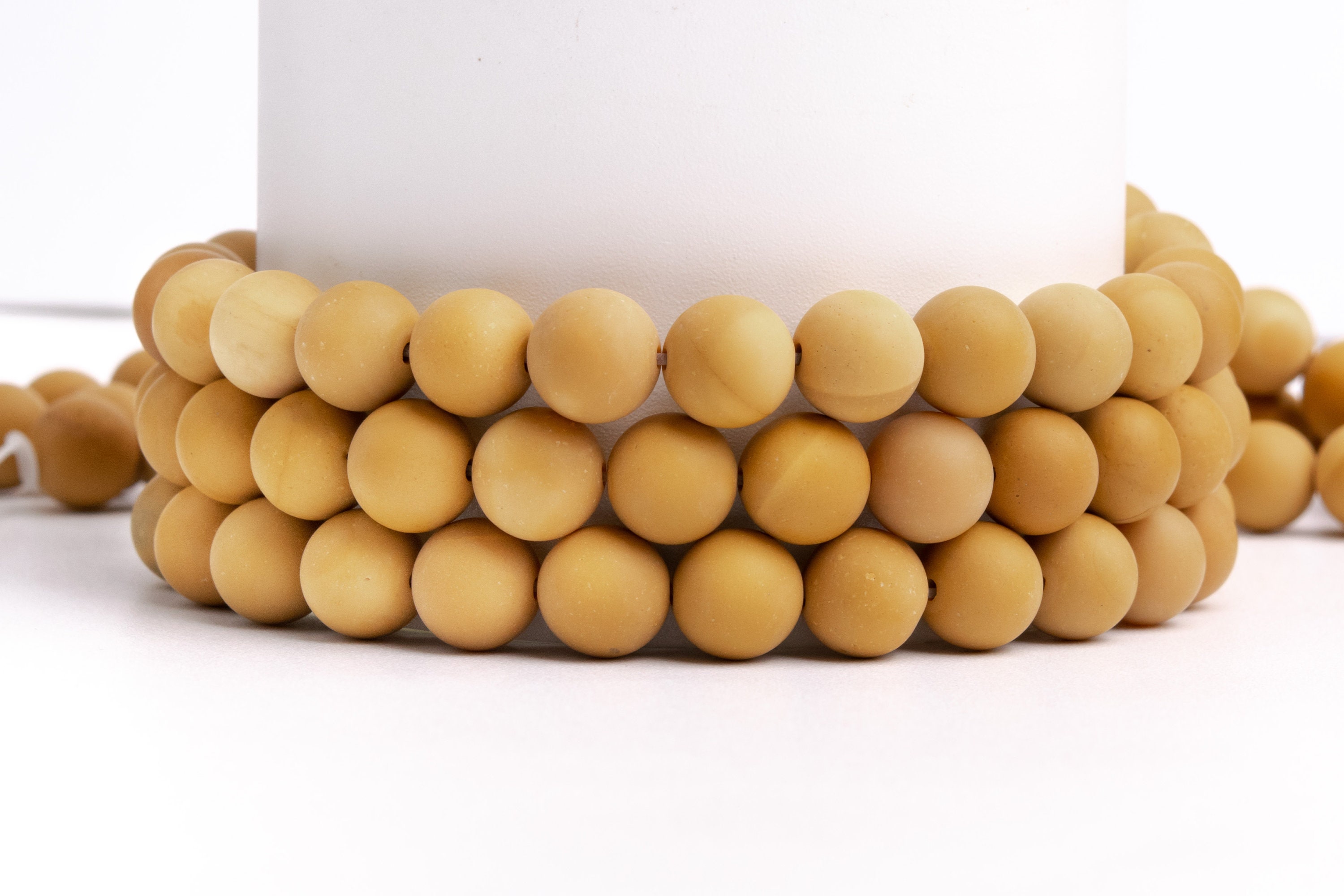 Natural Matte Yellow Mookaite Gemstone Grade Aaa Round 4-5mm 6mm 8mm 10mm Loose Beads