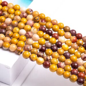 Natural Multicolor Mookaite Gemstone Grade Aaa Round 3mm 4mm 6-7mm 8mm 10mm 12mm 15mm Loose Beads