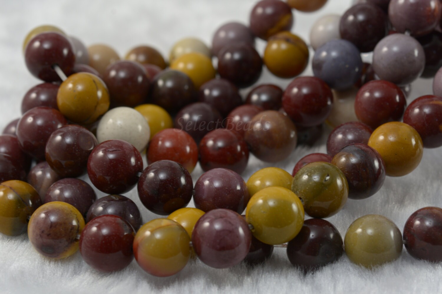 Rainbow Mookaite Jasper Beads -smooth Round Gemstone Beads - Natural Stone Beads Supplies - Jasper Beads For Jewelry Making - 15 Inch