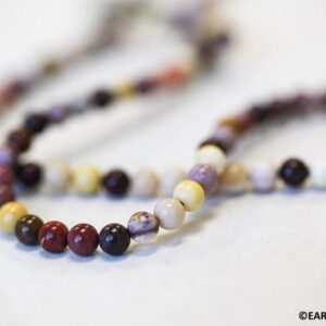 S/ Mookaite 4mm/ 6mm Round Beads 16" Strand Natural Gemstone For Jewelry Making