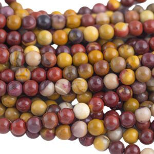 Smooth Mookaite Jasper Beads Round Sizes 4mm, 6mm, 8mm, 10mm, 12mm, 14mm- Full 15.5 Inch Strand- Aaa Quality Aaa Quality Gemstone Beads