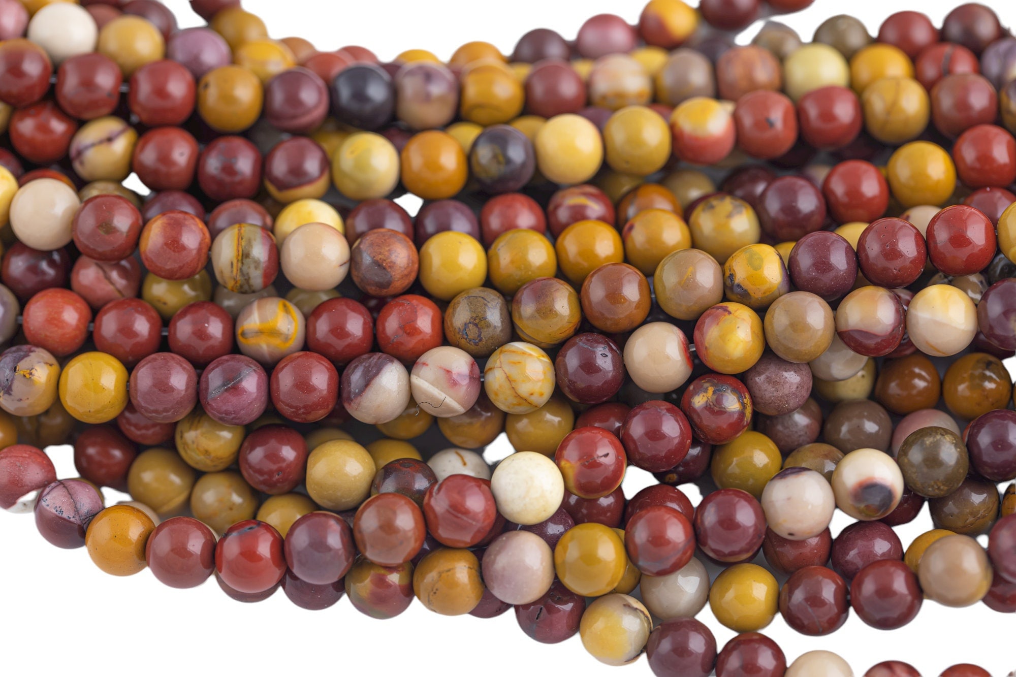 Smooth Mookaite Jasper Beads Round Sizes 4mm, 6mm, 8mm, 10mm, 12mm, 14mm- Full 15.5 Inch Strand- Aaa Quality Aaa Quality Gemstone Beads