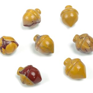 Mookaite Jasper Crystal Acorn - Acorn Carving - Crystal Gift - Healing Stone - Home Decor - 21mm - ACORN-11