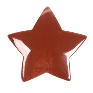 g6174.14 30mm Carved Mookaite Jasper Gemstone Crystal Healing Star Stone DIY