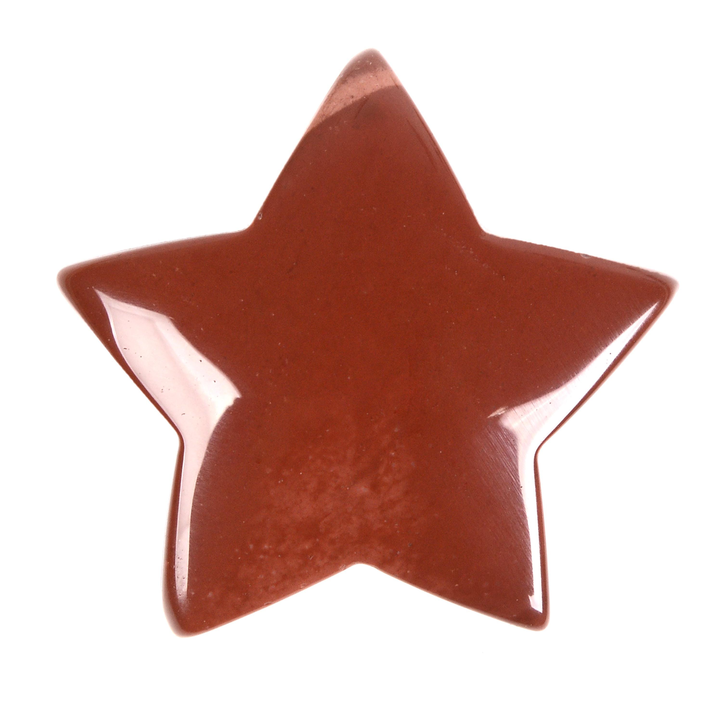 G6174.14 30mm Carved Mookaite Jasper Gemstone Crystal Healing Star Stone Diy
