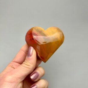 Mookaite Heart Carving Manifestation, Crystal Magic, Crystal Grid, Lower Chakras, Pocket Stone, Gift Idea, Metaphysical Crystal Witch
