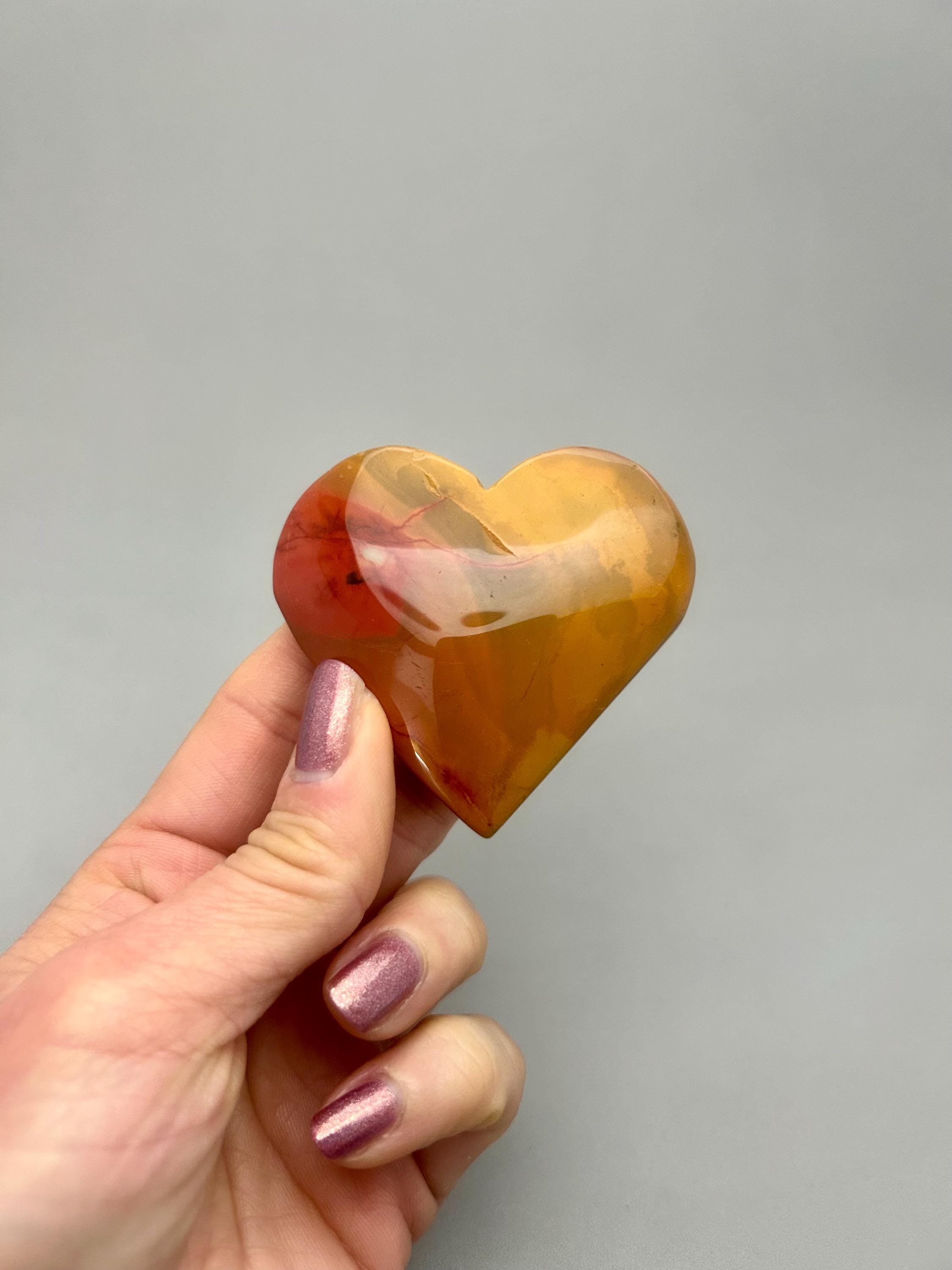 Mookaite Heart Carving Manifestation, Crystal Magic, Crystal Grid, Lower Chakras, Pocket Stone, Gift Idea, Metaphysical Crystal Witch