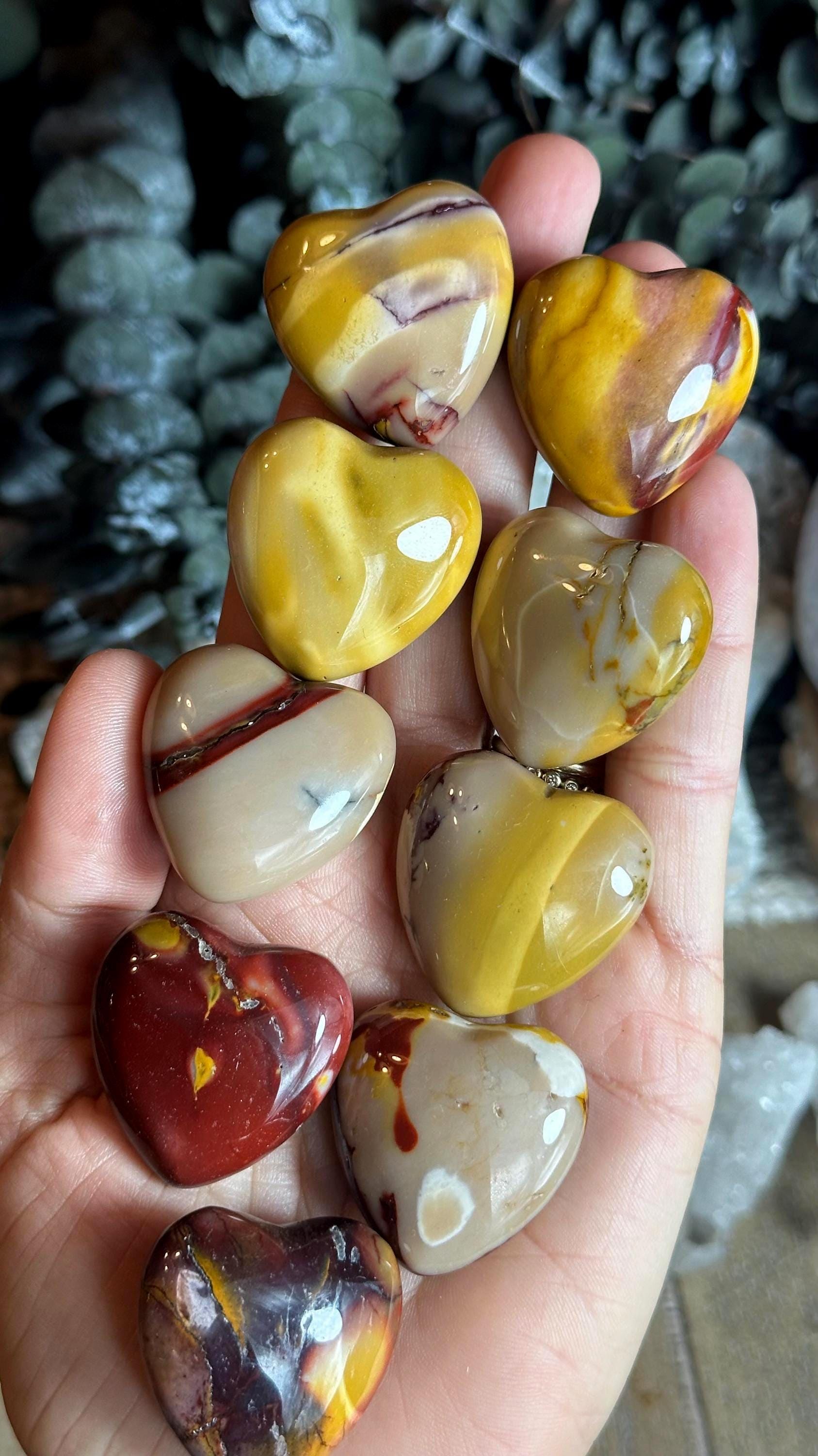Mookaite Heart Crystal, Protection Stone Mookaite Heart Crystal, Protection Stone