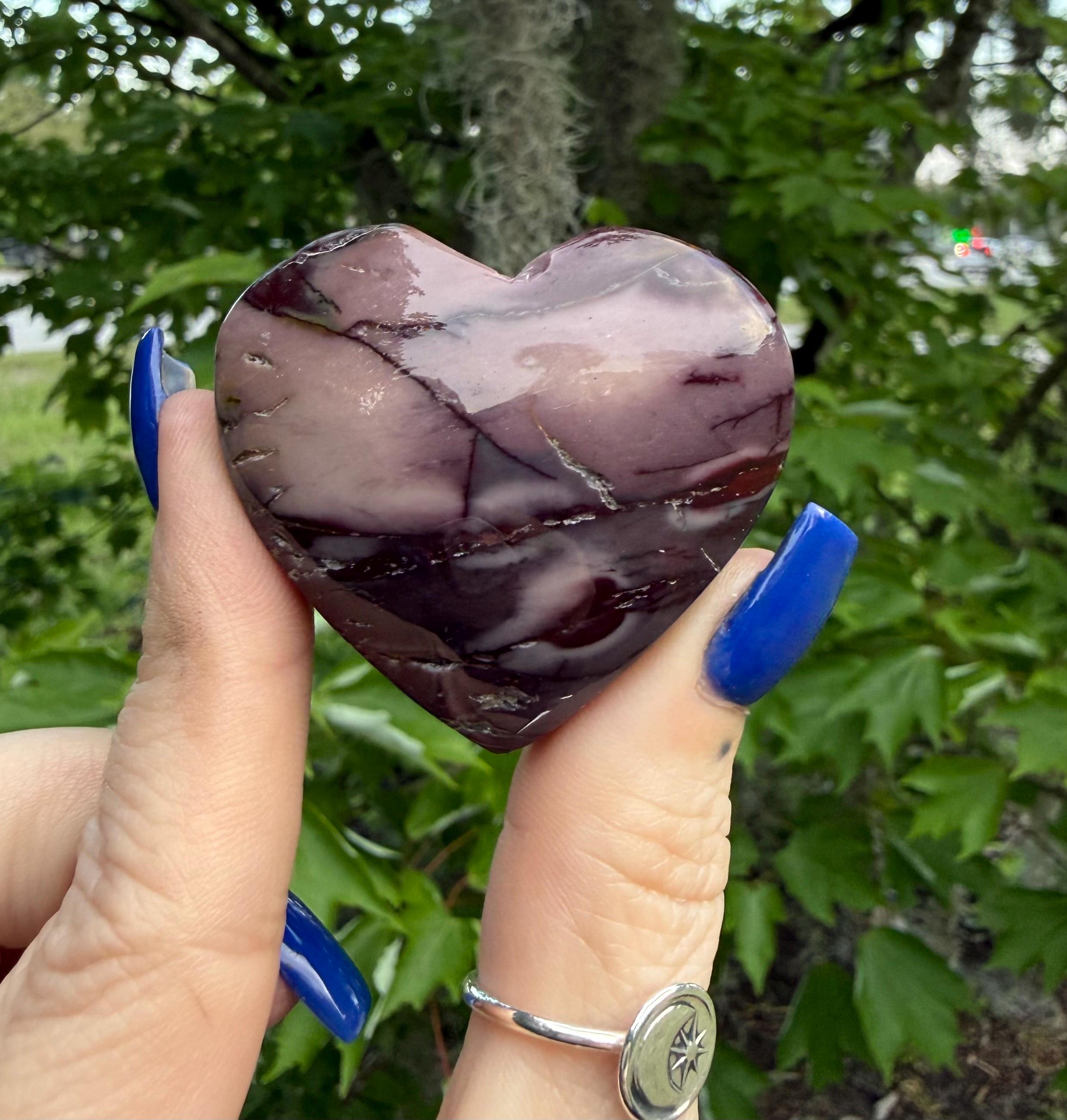 Mookaite Jasper, Mookaite Heart, Mookaite Jasper Heart