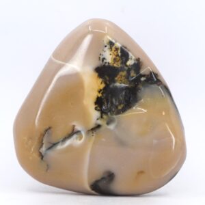 Large Brown & Yellow Mookaite Jasper Palm Stone