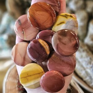 Mookaite Palm Stone, ONE, Mookaite Jasper, Australia, Worry Stress Stone, Crystal Healing, Crystal Therapy,