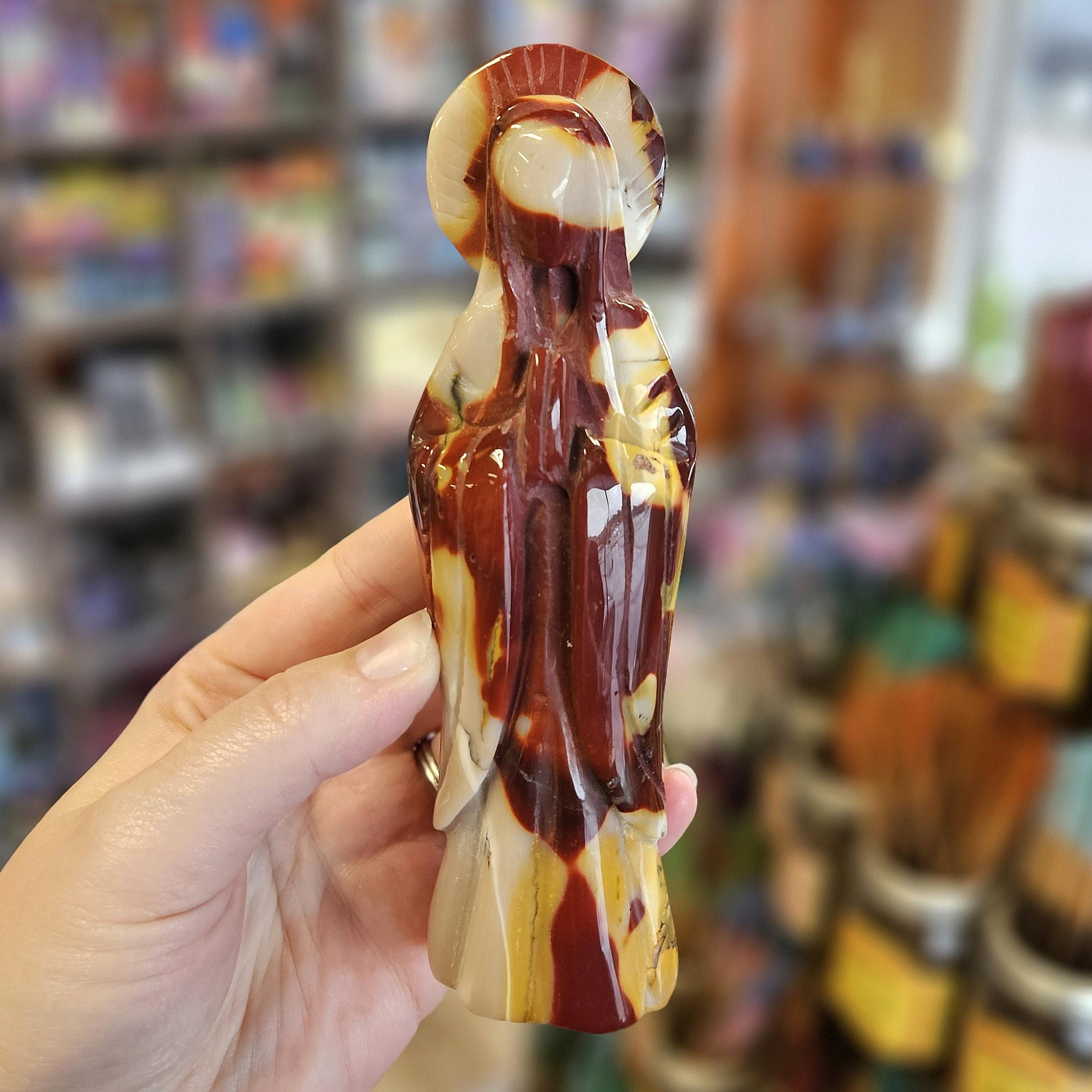Praying Lady Carving, Mookaite, 12oz, Medium