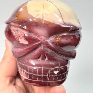 Red Mookaite Starseed Skull | Mookaite Crystal Skull | Starseed Crystal Skull | Alien Skull Human Skull Carving