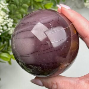 Mookaite Jasper Sphere | 68mm | - #2 (polished Purple Crystal Ball, Sacral Chakra, Healing Stone)