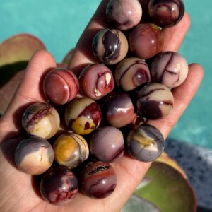 Mookaite Jasper Sphere: Small Crystal Stone