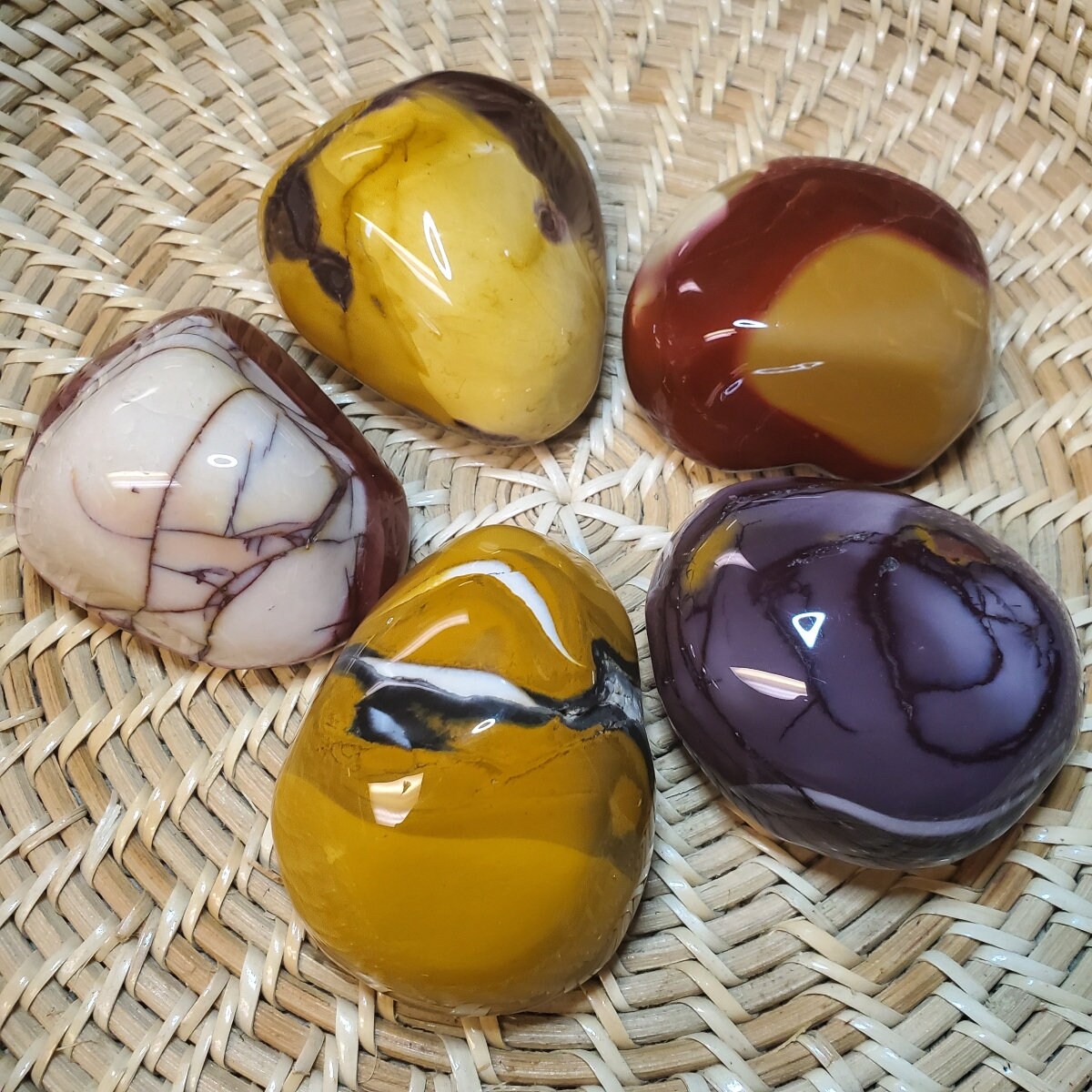 Mookaite Jasper Stones, Meditation Root Chakra, Reiki Healing, Inner Calm & Balance Stone, Third Eye Solar Plexus Chakra Stone, Palm Stone Mookaite Jasper Stones, Meditation Root Chakra, Reiki Healing, Inner Calm & Balance Stone, Third Eye Solar Plexus Chakra Stone, Palm Stone