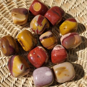 Mookaite Jasper Tumbled, Inner Calm Jasper Stone, Anti-stress Pocket Stone, Balancing Jasper Crystal, Chakra Jasper-worry Stone-solar Plexus