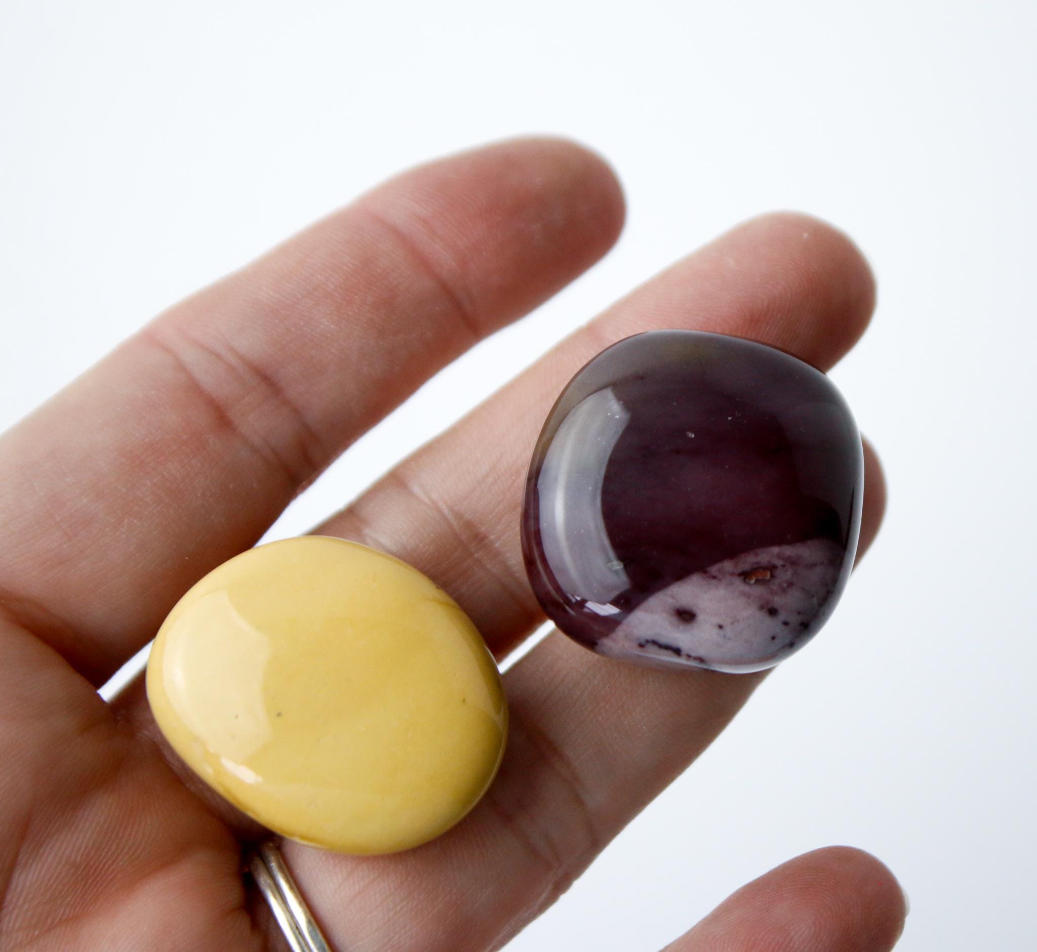 Mookaite Polished Tumbles - Set Of Two