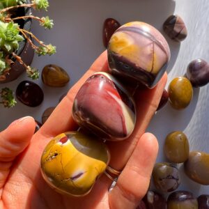 Polished Mookaite Jasper Tumbled Stone, Crystal Healing
