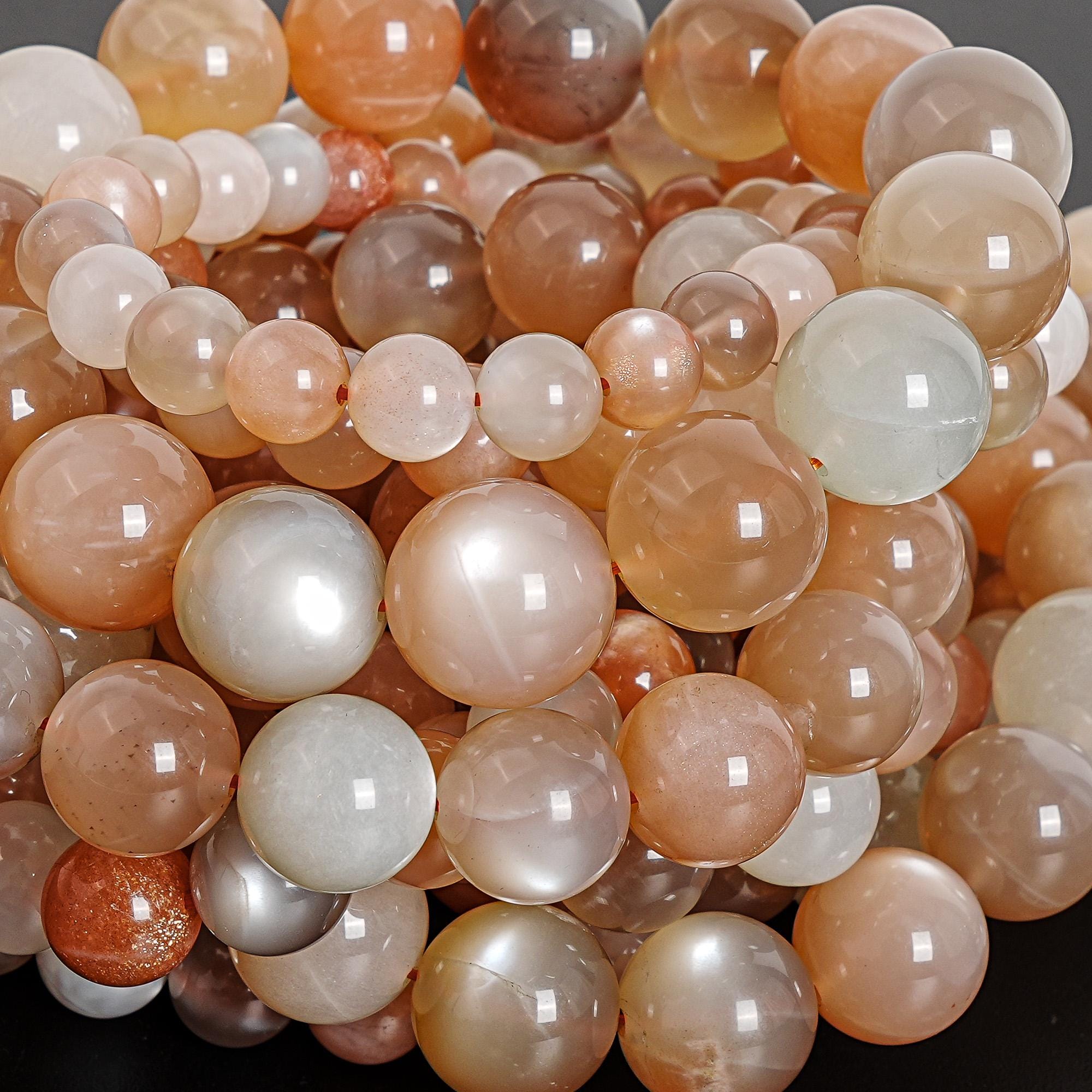 Grade Aaa Orange White Moonstone Crystal Bracelet 8mm 9mm 10mm 11mm 12mm 13mm 14mm 15mm Grade Aaa Orange White Moonstone Crystal Bracelet 8mm 9mm 10mm 11mm 12mm 13mm 14mm 15mm