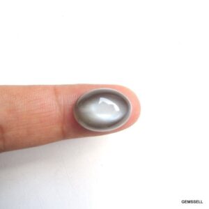 AAA Gray Moonstone Cabochon: Oval Loose Gemstone (13x18mm) AAA Gray Moonstone Cabochon: Oval Loose Gemstone (13x18mm)