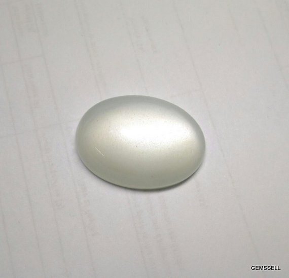 Aaa White Moonstone Cabochon: Oval Loose Gemstone (18x25mm)