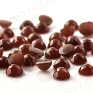 Brown Moonstone Rose Cut Cabochon 6mm Round - Per Stone Brown Moonstone Rose Cut Cabochon 6mm Round - Per Stone
