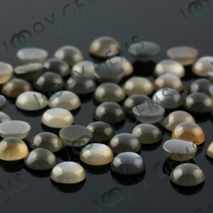 Grey Moonstone Cabochon 8mm Round - Per Stone