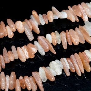 12-24x3-5MM Orange & White Moonstone Beads Stick Pebble Chip Grade AAA Genuine Natural Loose Beads 15.5" / 7.5" Bulk Lot Options (111246) 12-24x3-5MM Orange & White Moonstone Beads Stick Pebble Chip Grade AAA Genuine Natural Loose Beads 15.5" / 7.5" Bulk Lot Options (111246)