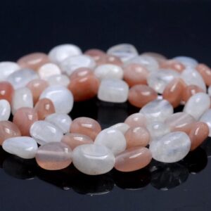 6-7mm Moonstone Gemstone Pebble Nugget Granule Loose Beads 15.5 Inch Full Strand (80001937-a33) 6-7mm Moonstone Gemstone Pebble Nugget Granule Loose Beads 15.5 Inch Full Strand (80001937-a33)
