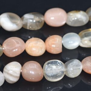 8-10MM Multicolor Moonstone Beads Pebble Nugget Grade A Genuine Natural Gemstone Loose Beads 15.5"/ 7.5" Bulk Lot Options (108547) 8-10MM Multicolor Moonstone Beads Pebble Nugget Grade A Genuine Natural Gemstone Loose Beads 15.5"/ 7.5" Bulk Lot Options (108547)
