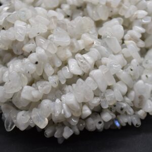 Moonstone Gemstone Chips Nuggets Beads - 5mm - 8mm, 32" Strand Moonstone Gemstone Chips Nuggets Beads - 5mm - 8mm, 32" Strand