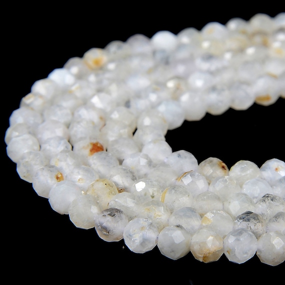Natural White Moonstone Gemstone Grade Aa Micro Faceted Round 2mm 3mm Loose Beads 15 Inch Full Strand Bulk Lot 1,2,6,12 And 50 (p65)